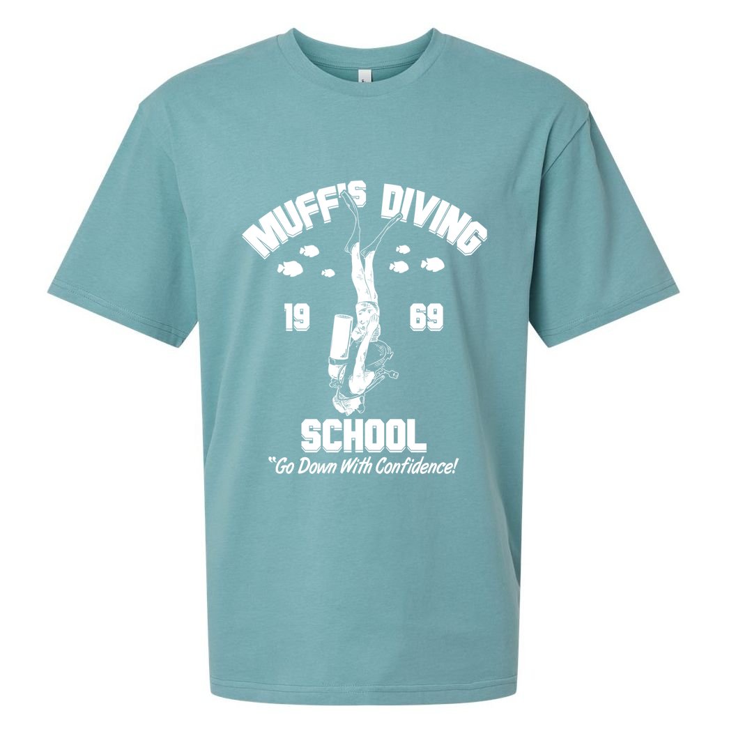 Muffs Diving School 1969 Go Down With Confidence Sueded Cloud Jersey T-Shirt
