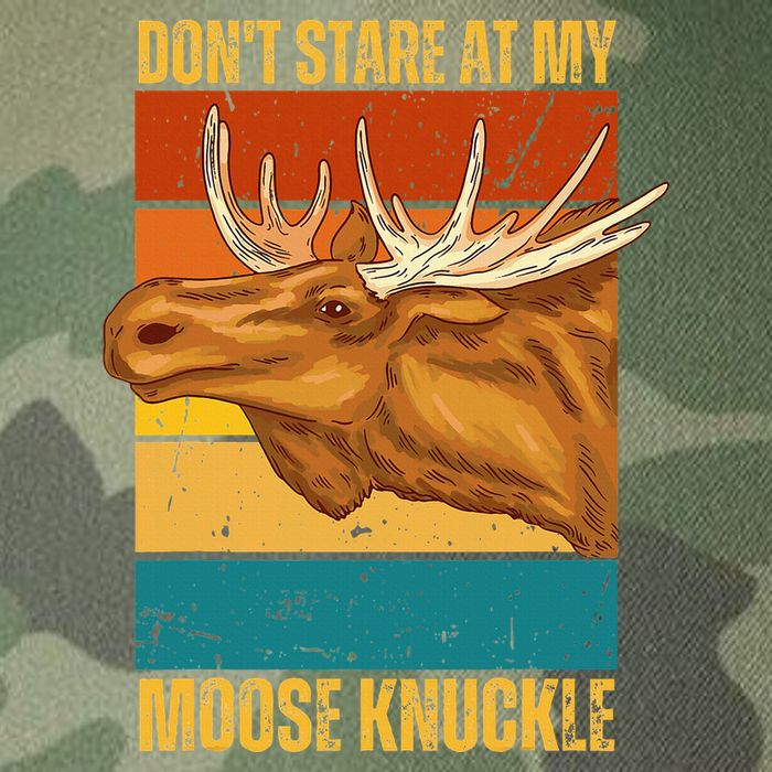 Moose DonT Stare At My Moose Knuckle Legacy Tie Dye Trucker Hat