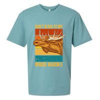 Moose DonT Stare At My Moose Knuckle Sueded Cloud Jersey T-Shirt