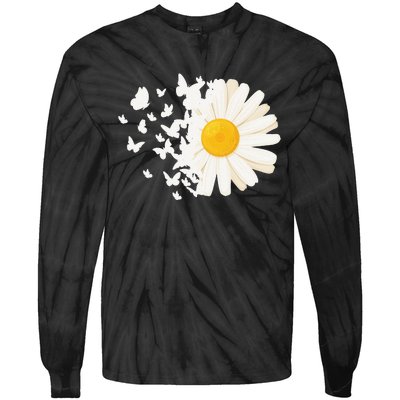 Marguerites Daisy Summer Daisies Flower Garden Gardeners Tie-Dye Long Sleeve Shirt