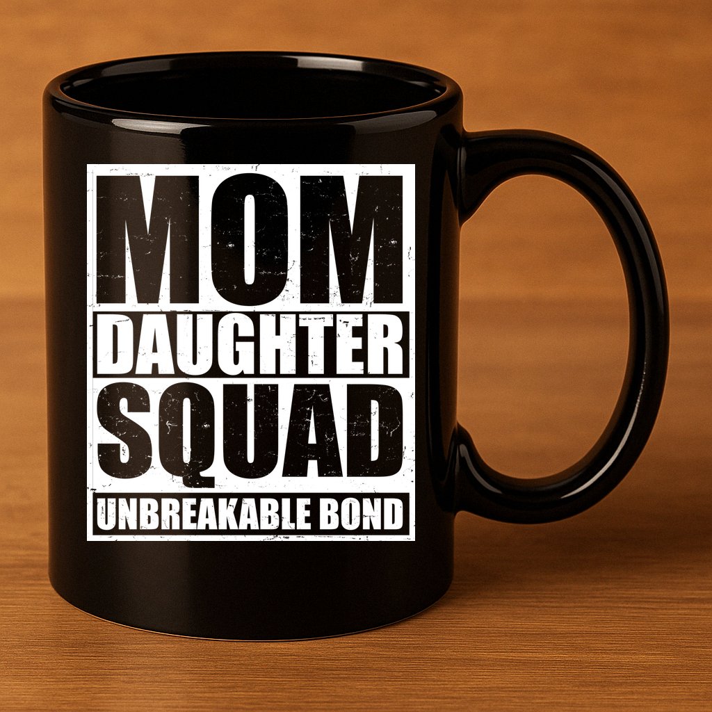 Mom Daughter Squad Unbreakable Bond 11oz C Handle Ceramic Mug