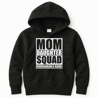 Mom Daughter Squad Unbreakable Bond Kids Hoodie