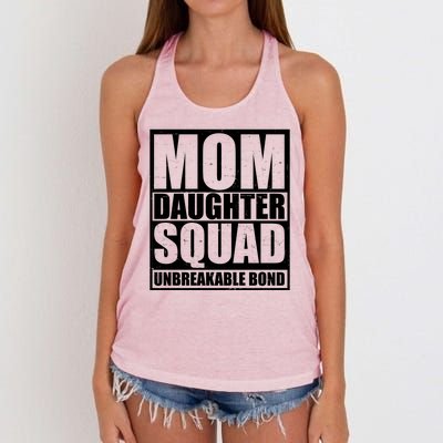 Mom Daughter Squad Unbreakable Bond Women's Knotted Racerback Tank