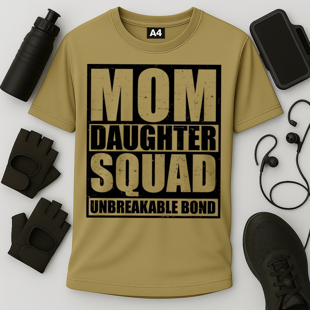 Mom Daughter Squad Unbreakable Bond Cooling Performance Crew T-Shirt