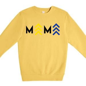 Mama Down Syndrome Awareness Premium Crewneck Sweatshirt