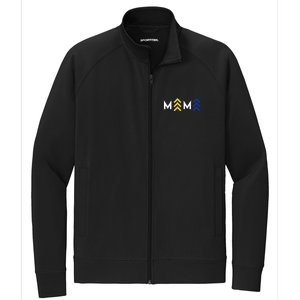 Mama Down Syndrome Awareness Stretch Full-Zip Cadet Jacket