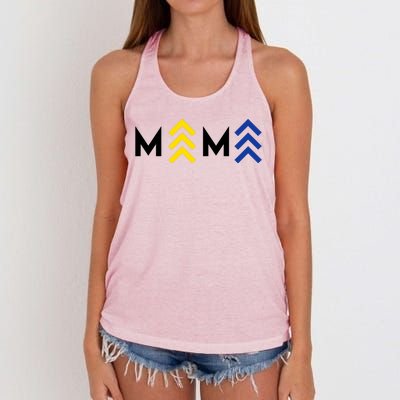 Mama Down Syndrome Awareness Women's Knotted Racerback Tank