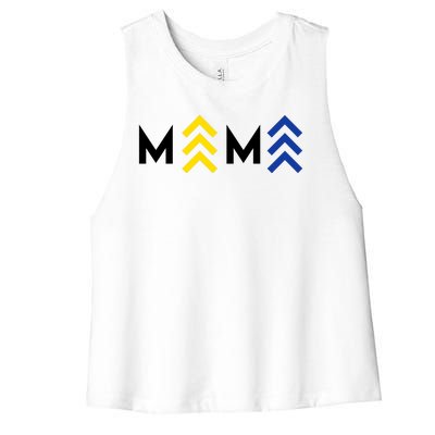 Mama Down Syndrome Awareness Women's Racerback Cropped Tank