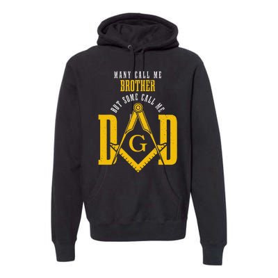 Mason Dad Square & Compass Masonic Shriner Freemason Premium Hoodie