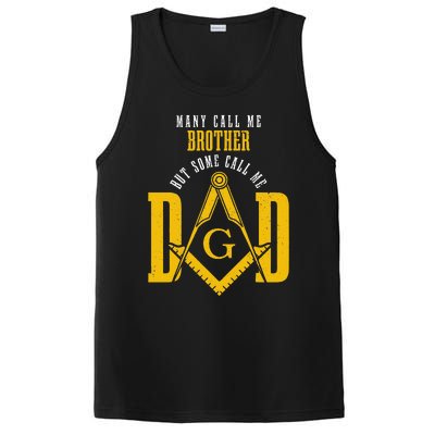 Mason Dad Square & Compass Masonic Shriner Freemason PosiCharge Competitor Tank