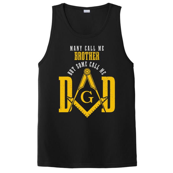 Mason Dad Square & Compass Masonic Shriner Freemason PosiCharge Competitor Tank