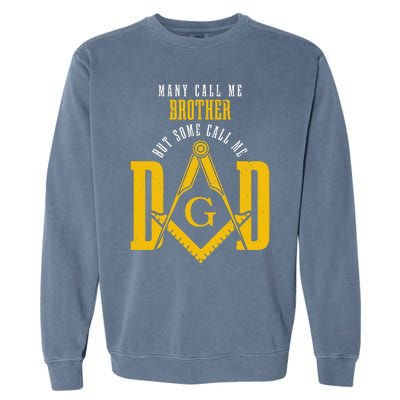 Mason Dad Square & Compass Masonic Shriner Freemason Garment-Dyed Sweatshirt