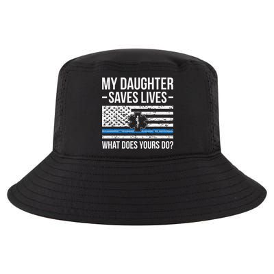 My Daughter Saves Lives EMT Mom Of An EMT Mother Cool Comfort Performance Bucket Hat