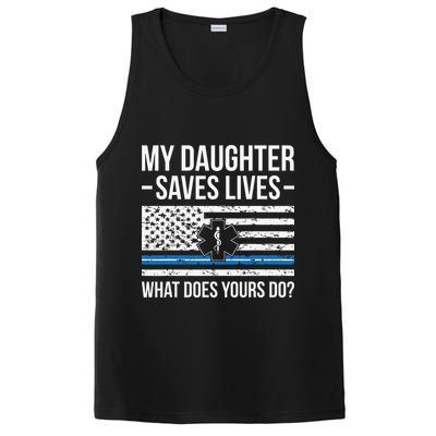 My Daughter Saves Lives EMT Mom Of An EMT Mother PosiCharge Competitor Tank