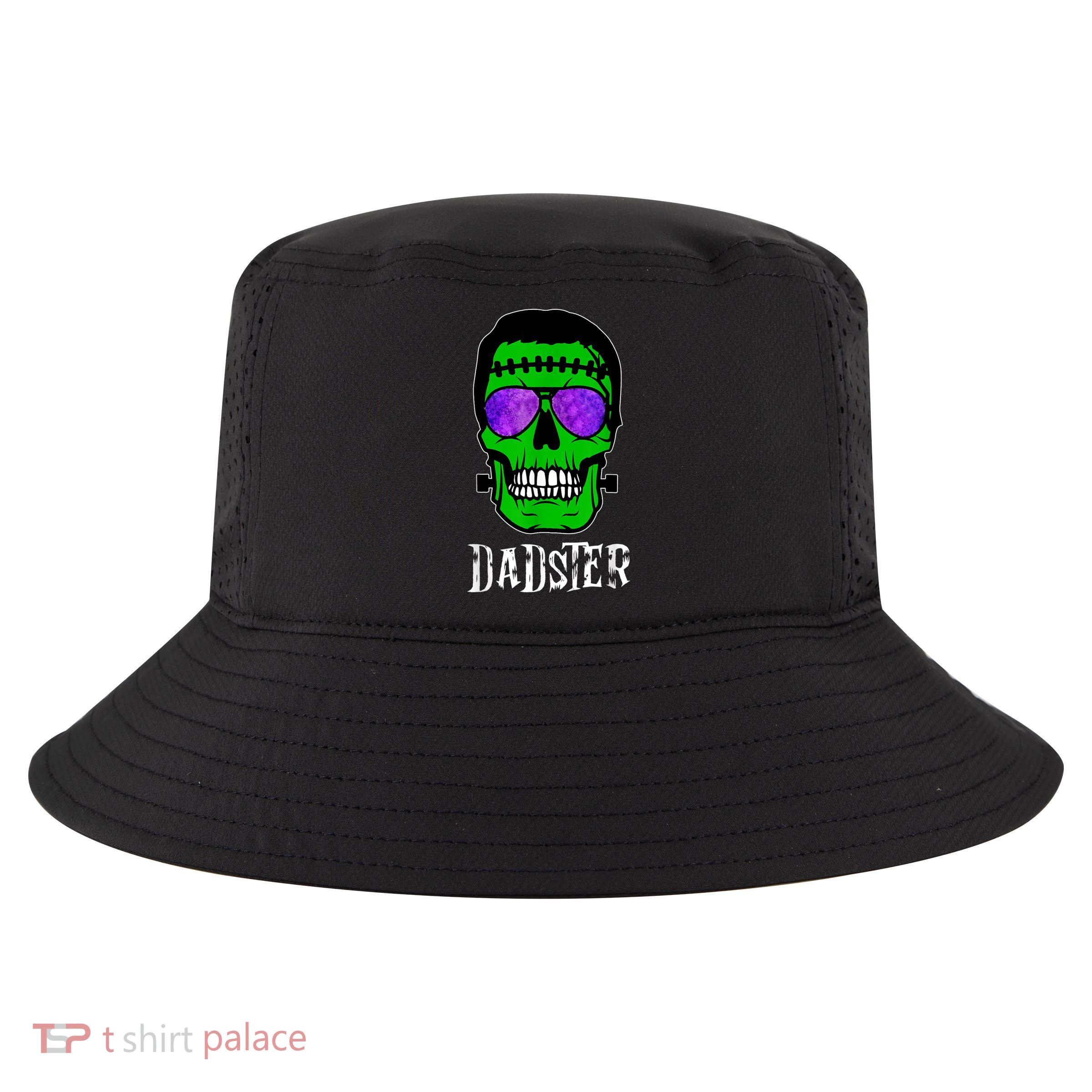Mens Dadster Shirt Dad Monster Halloween Costume Daddy Father Cool Comfort Performance Bucket Hat