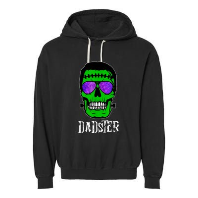 Mens Dadster Shirt Dad Monster Halloween Costume Daddy Father Garment-Dyed Fleece Hoodie