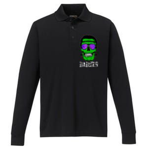 Mens Dadster Shirt Dad Monster Halloween Costume Daddy Father Performance Long Sleeve Polo