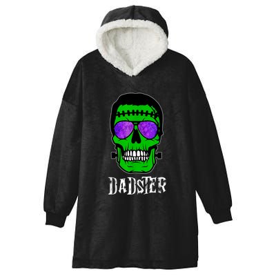 Mens Dadster Shirt Dad Monster Halloween Costume Daddy Father Hooded Wearable Blanket