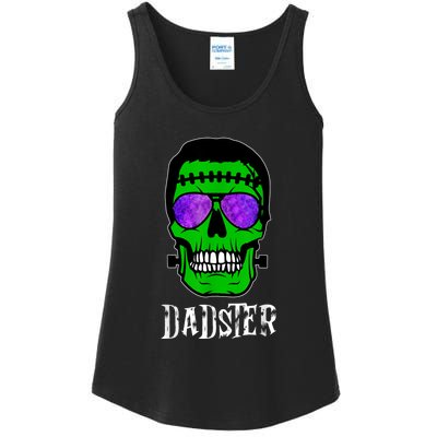 Mens Dadster Shirt Dad Monster Halloween Costume Daddy Father Ladies Essential Tank