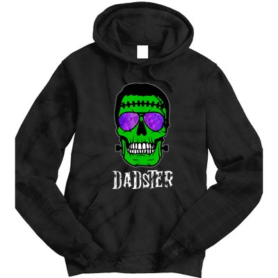 Mens Dadster Shirt Dad Monster Halloween Costume Daddy Father Tie Dye Hoodie