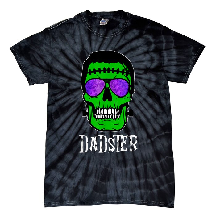 Mens Dadster Shirt Dad Monster Halloween Costume Daddy Father Tie-Dye T-Shirt