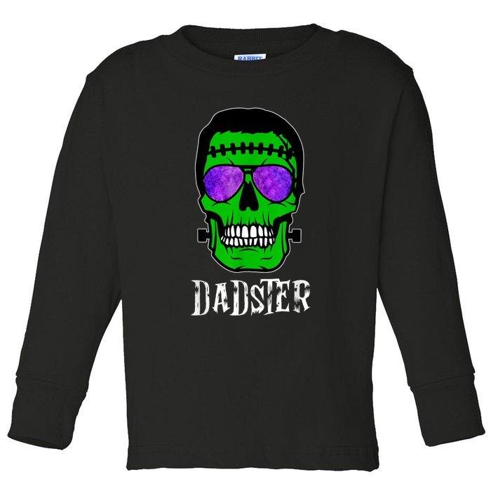 Mens Dadster Shirt Dad Monster Halloween Costume Daddy Father Toddler Long Sleeve Shirt