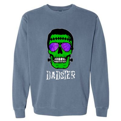 Mens Dadster Shirt Dad Monster Halloween Costume Daddy Father Garment-Dyed Sweatshirt