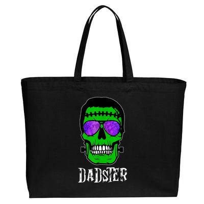 Mens Dadster Shirt Dad Monster Halloween Costume Daddy Father Cotton Canvas Jumbo Tote