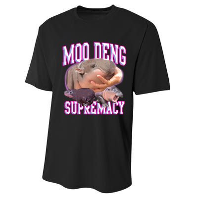 Moo Deng Supremacy Performance Sprint T-Shirt