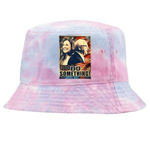 Michelle Do Something Harris Walz Waltz For President 2024 Tie-Dyed Bucket Hat