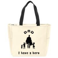 Military Dad Superhero Welcome Home Surprise Zip Tote Bag