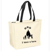 Military Dad Superhero Welcome Home Surprise Zip Tote Bag