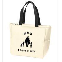 Military Dad Superhero Welcome Home Surprise Zip Tote Bag