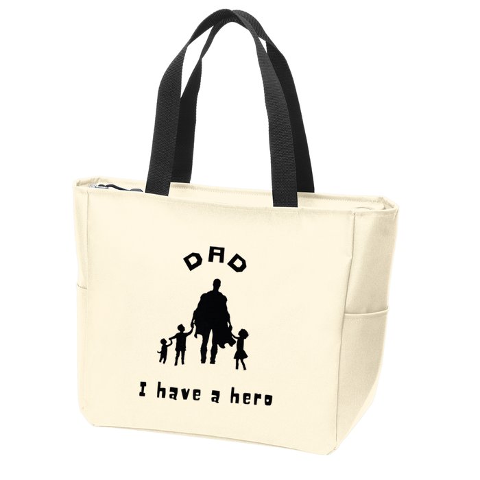 Military Dad Superhero Welcome Home Surprise Zip Tote Bag