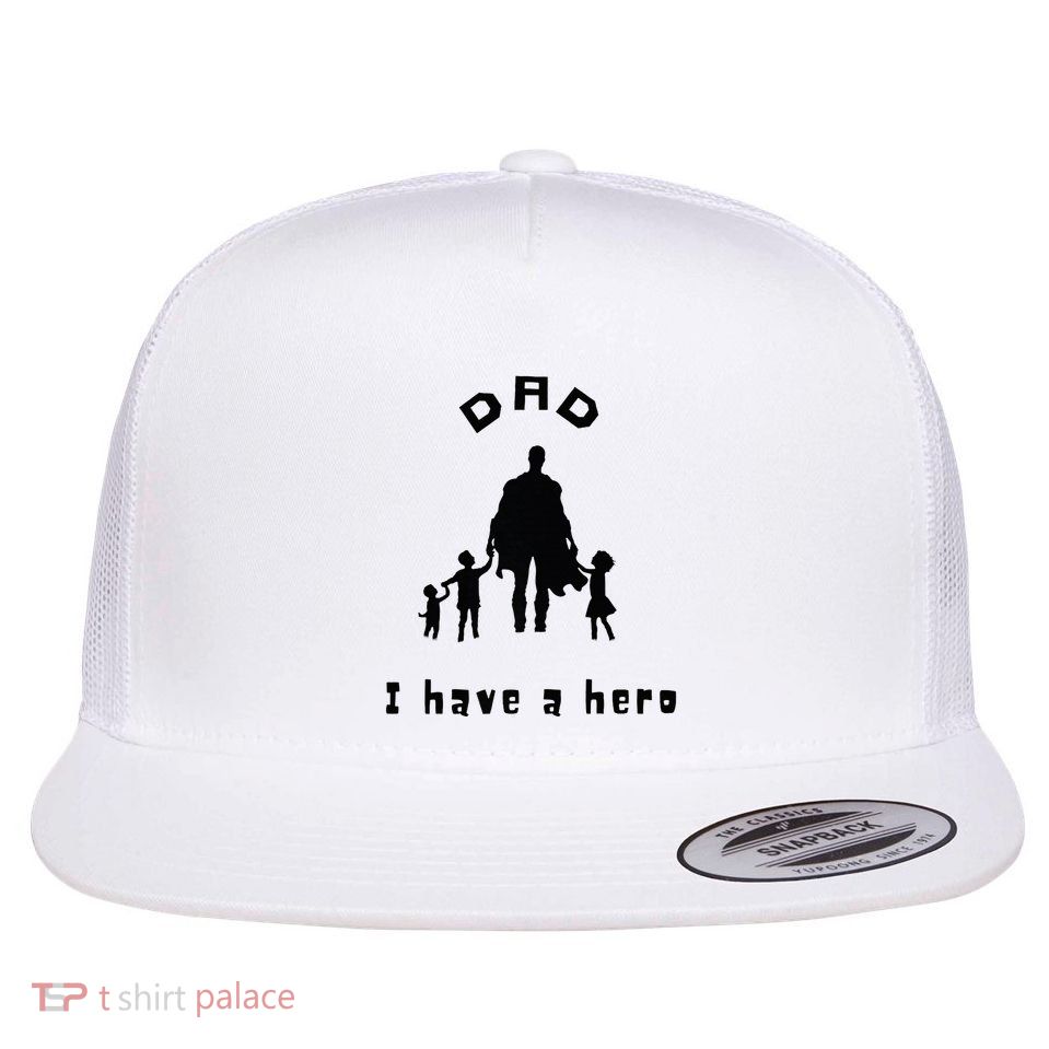 Military Dad Superhero Welcome Home Surprise Flatbill Hat