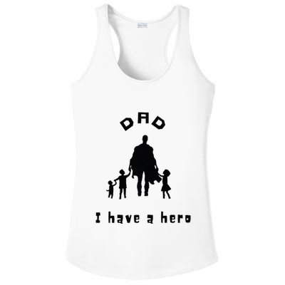 Military Dad Superhero Welcome Home Surprise Ladies PosiCharge Competitor Racerback Tank