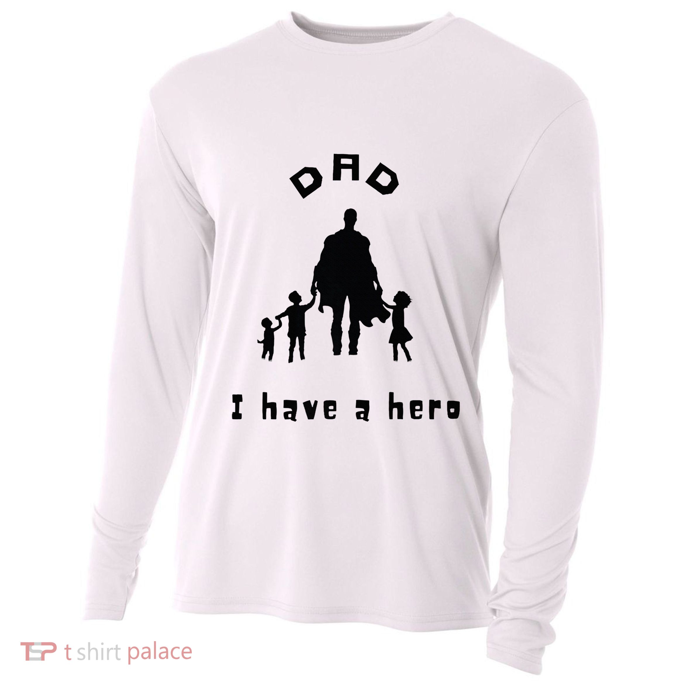 Military Dad Superhero Welcome Home Surprise Cooling Performance Long Sleeve Crew