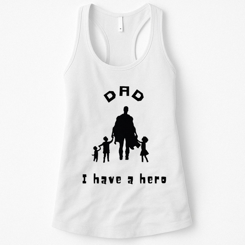 Military Dad Superhero Welcome Home Surprise Womens Tank Top