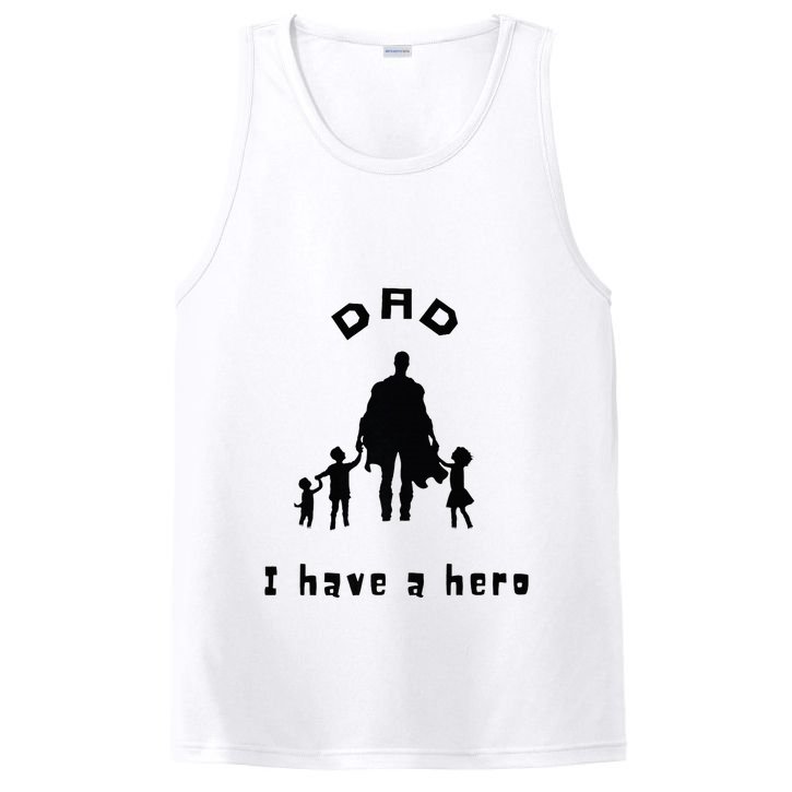 Military Dad Superhero Welcome Home Surprise PosiCharge Competitor Tank