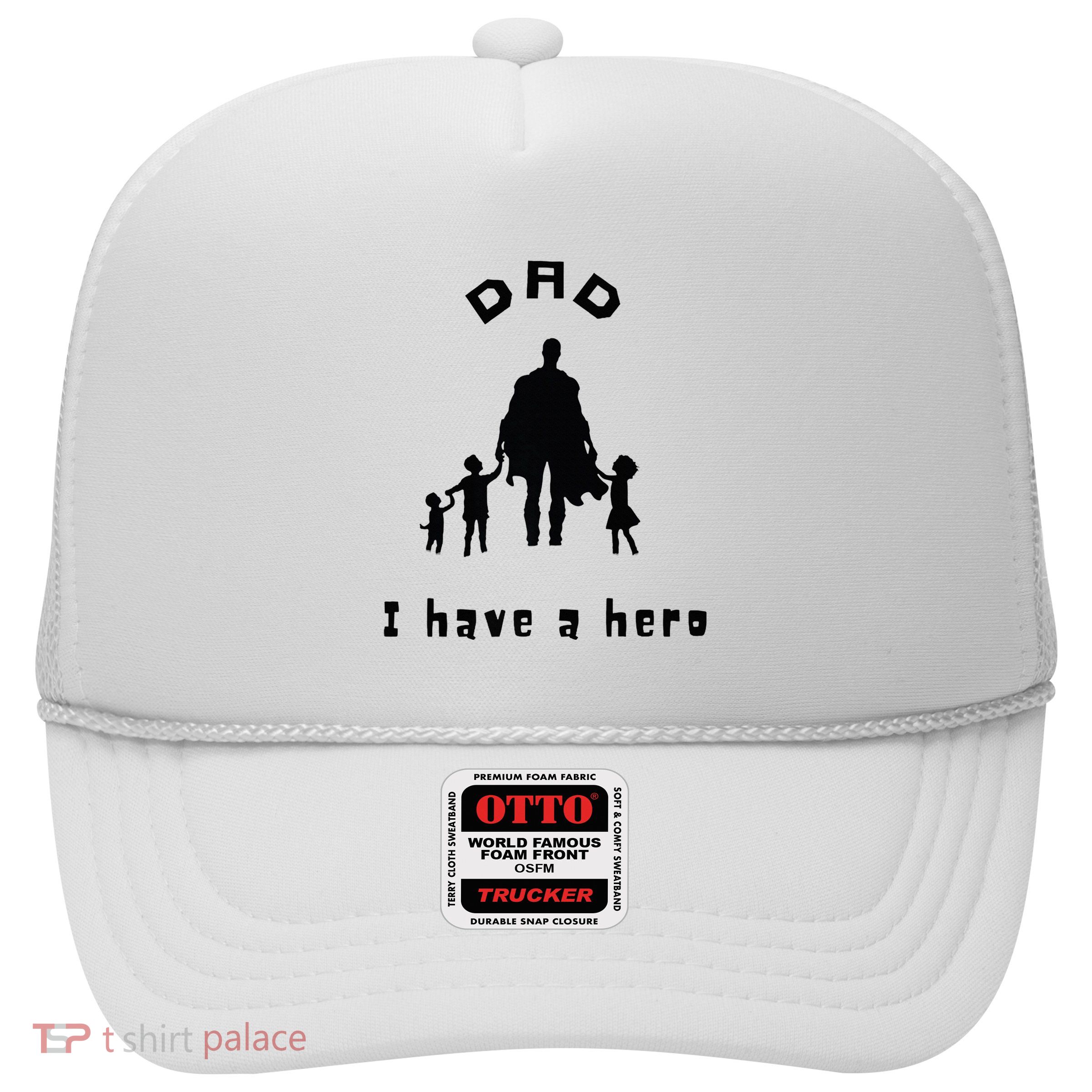 Military Dad Superhero Welcome Home Surprise Trucker Hat