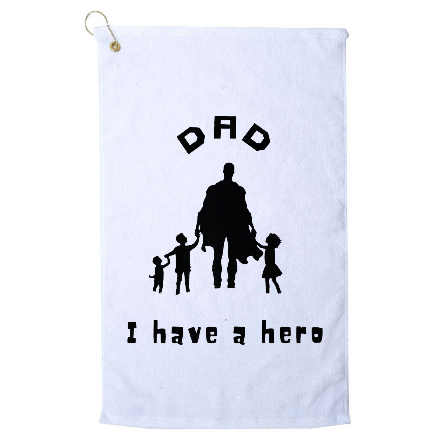 Military Dad Superhero Welcome Home Surprise Golf Towel