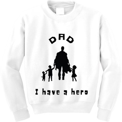 Military Dad Superhero Welcome Home Surprise Kids Sweatshirt