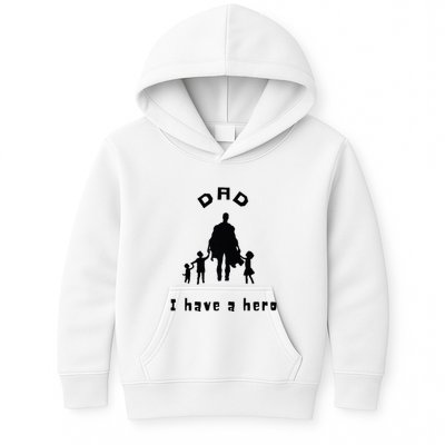 Military Dad Superhero Welcome Home Surprise Kids Hoodie