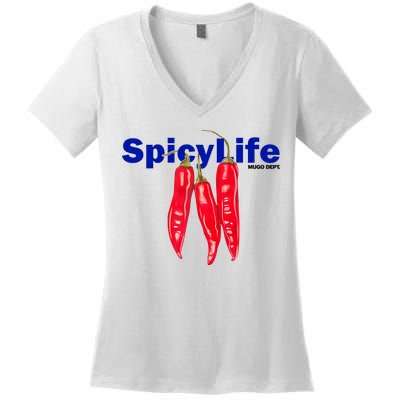 Mugo Dept Spicy Life Women's V-Neck T-Shirt