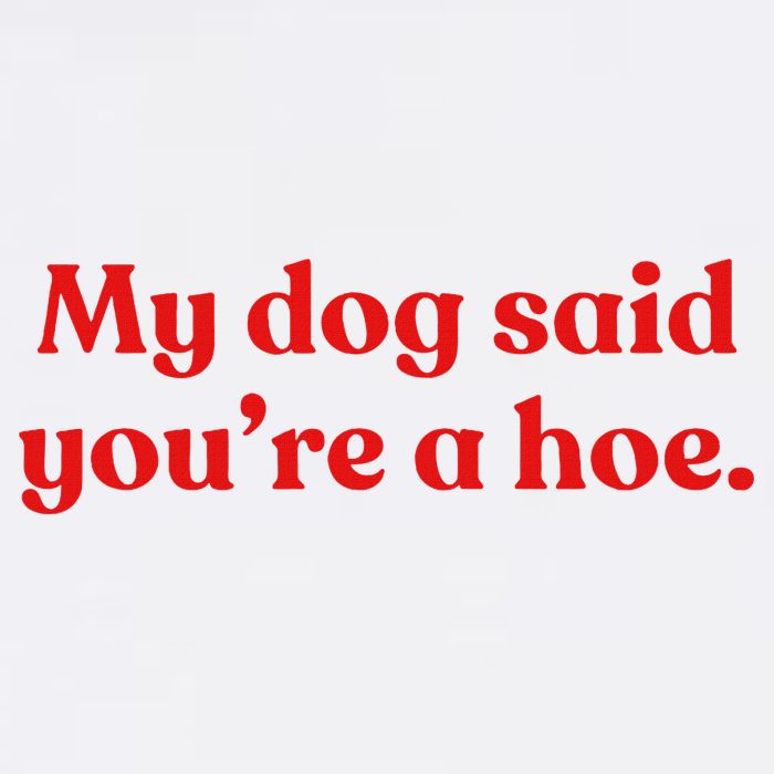 My Dog Said YouRe A Hoe Toddler T-Shirt