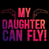 My Daughter Swim Dad Of A Swimmer Father Swimming Dad Gift Cooling Performance Crew T-Shirt