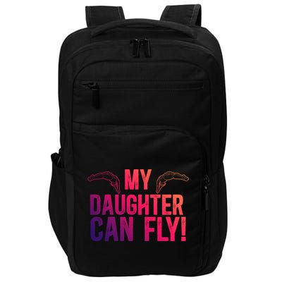 My Daughter Swim Dad Of A Swimmer Father Swimming Dad Gift Impact Tech Backpack