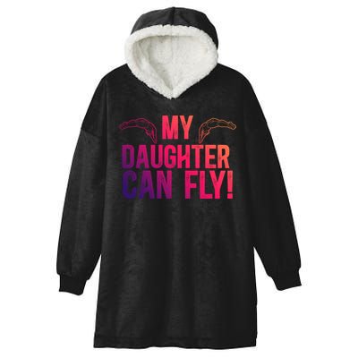 My Daughter Swim Dad Of A Swimmer Father Swimming Dad Gift Hooded Wearable Blanket