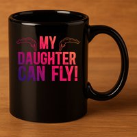 My Daughter Swim Dad Of A Swimmer Father Swimming Dad Gift 11oz C Handle Ceramic Mug