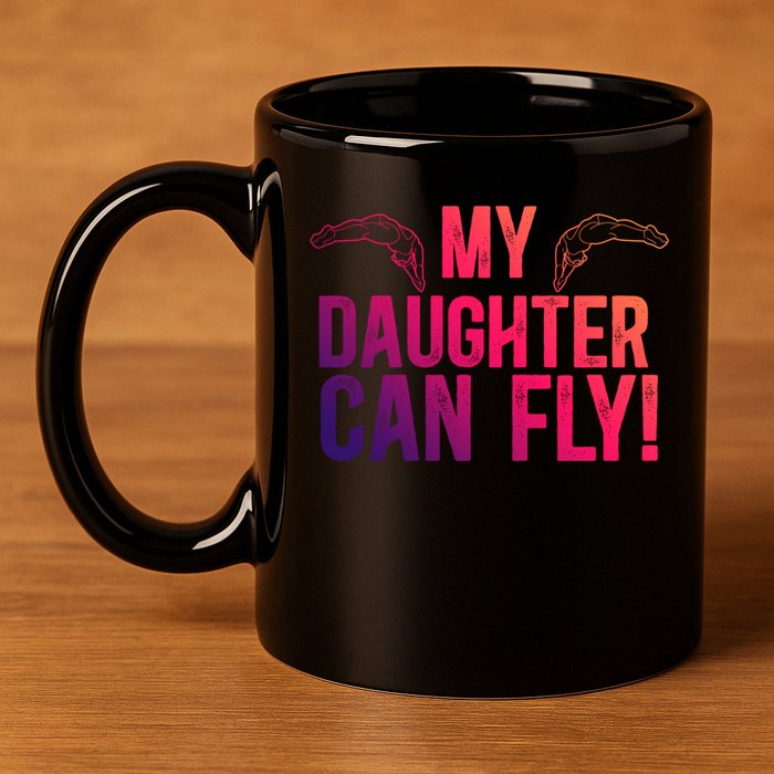 My Daughter Swim Dad Of A Swimmer Father Swimming Dad Gift 11oz C Handle Ceramic Mug
